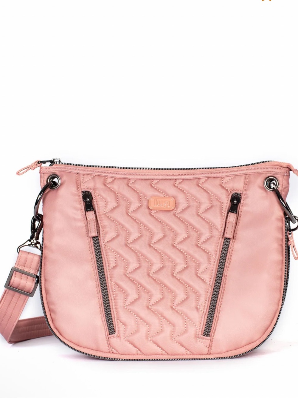 NWT Lug Swivel Convertible Crossbody Bag with 2 Straps in Blush Pink - Picture 8 of 14